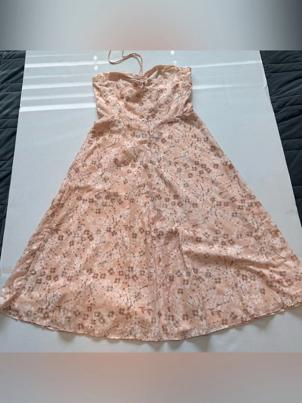 J.Crew Blush Floral Halter Midi Dress Size 6 Cottagecore Romantic